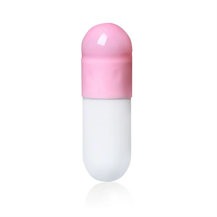 Pink And White Gelatin Capsules