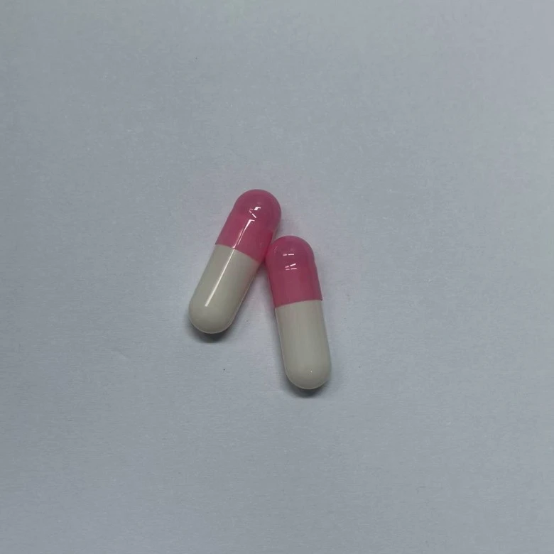 Pink And White Gelatin Capsules